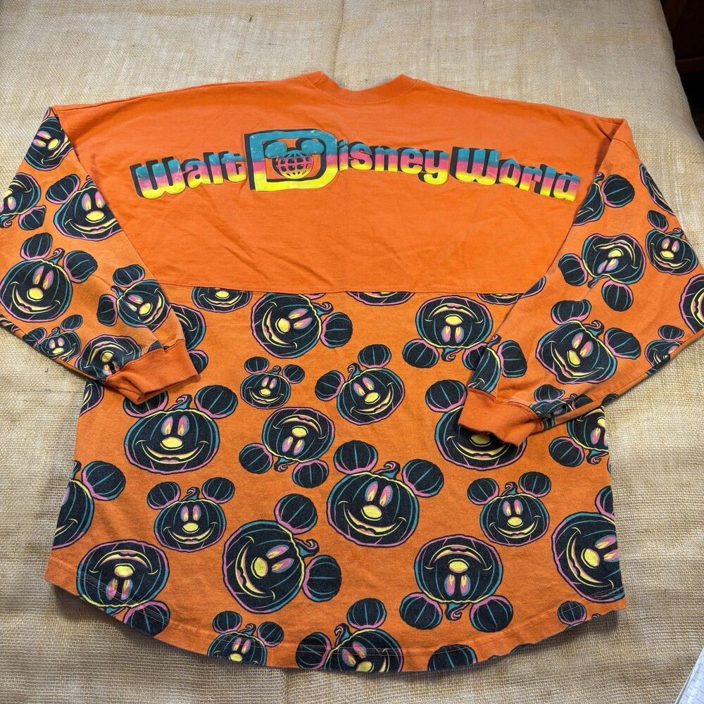 Walt Disney World Mickey Mouse Pumpkin Halloween Spirit Jersey 2023 Size XL - Picture 7 of 8
